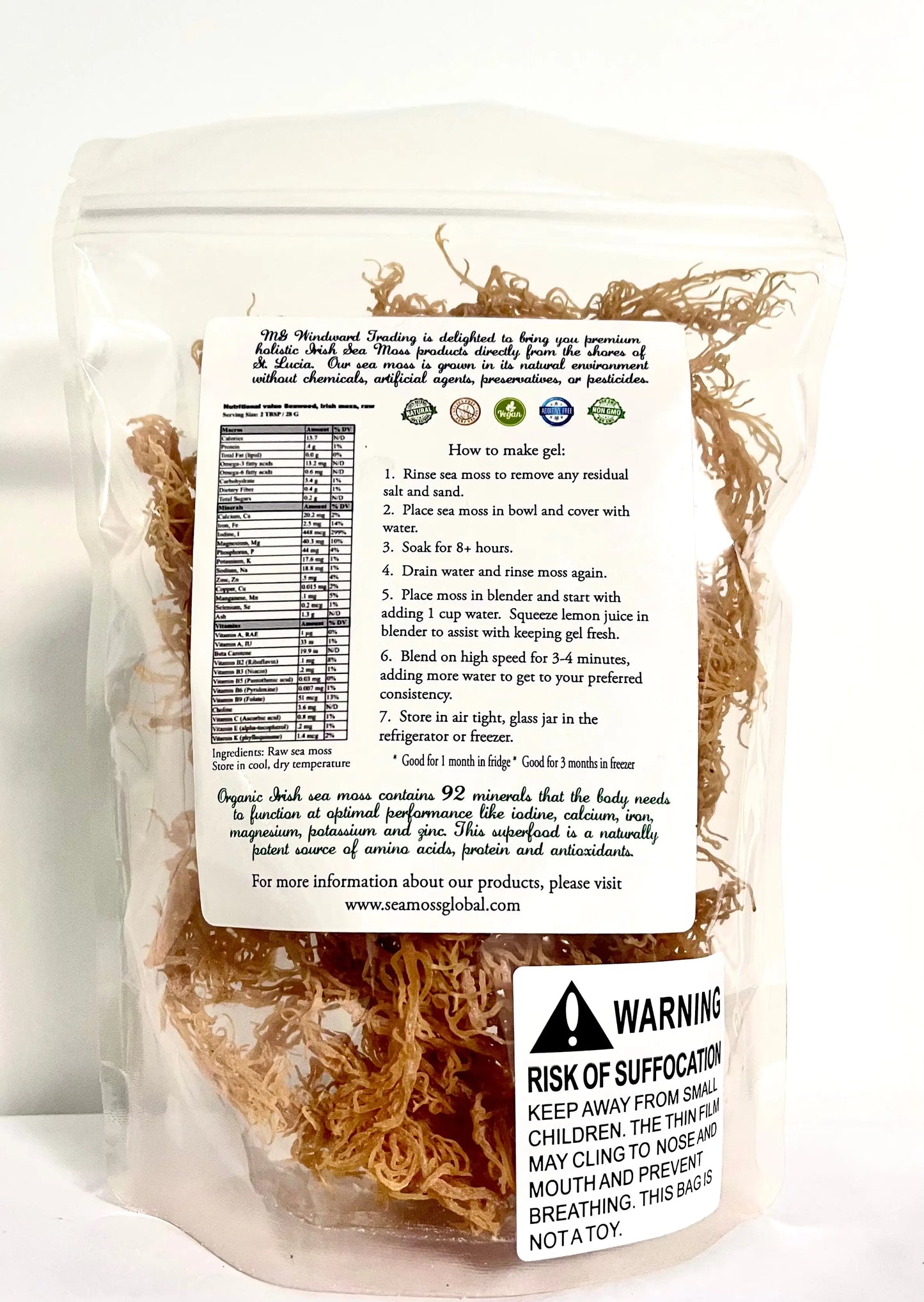 Wild Harvested Gold Raw Sea Moss